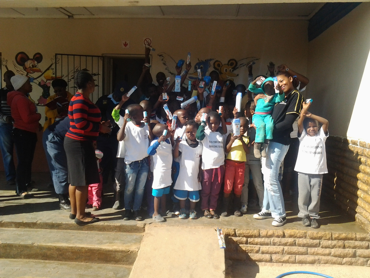 Siyakhana outreach gathering with children in the community