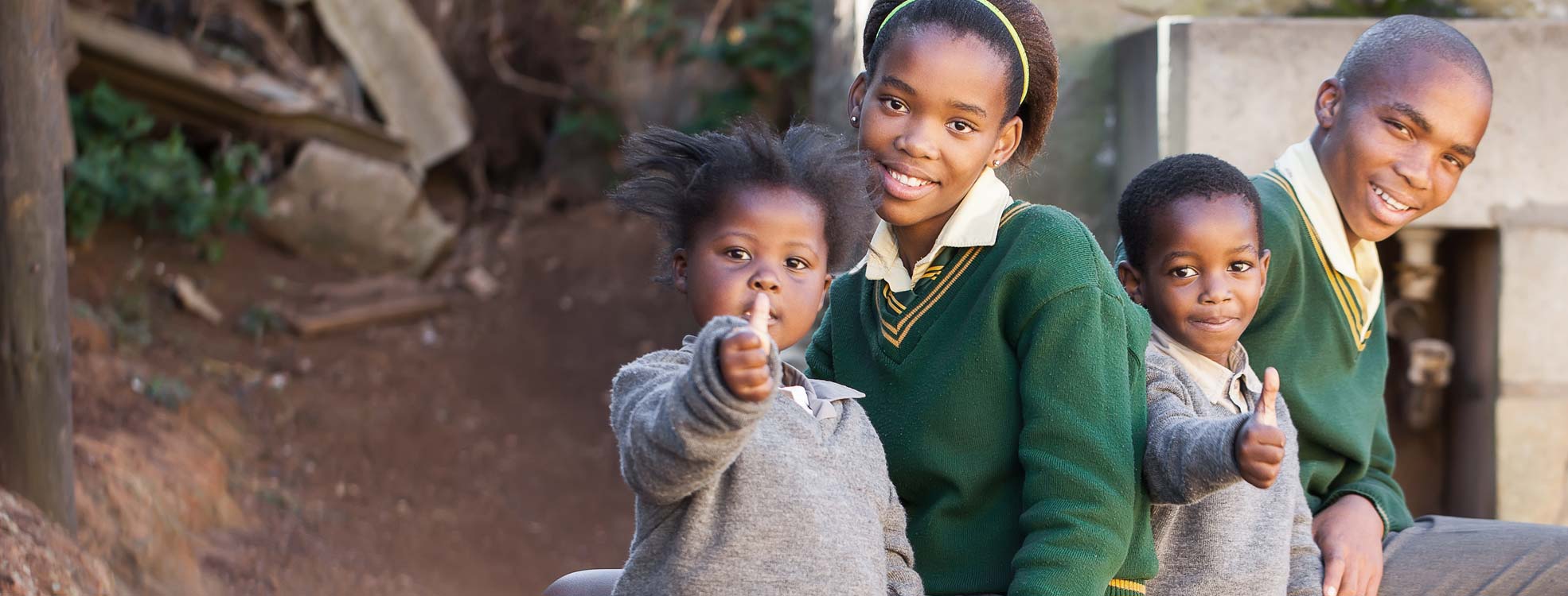 Two children supported by Siyakhana in Mount Frere